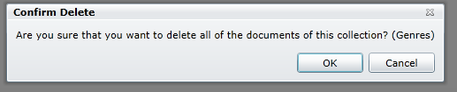 Figure 4: Confirm Deleting a Collection