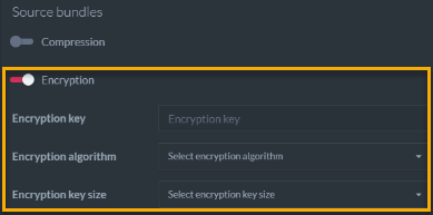 Figure 4. Create New Database From Legacy Files - Encryption