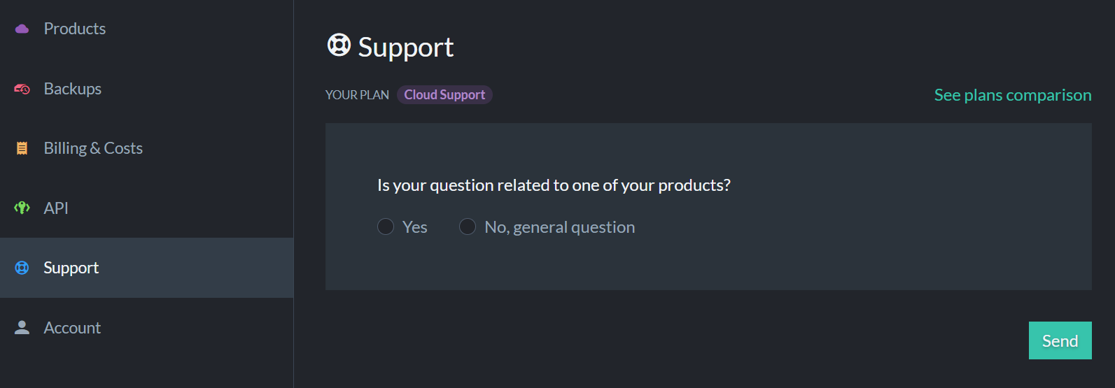 "Figure 1 - Support Tab"