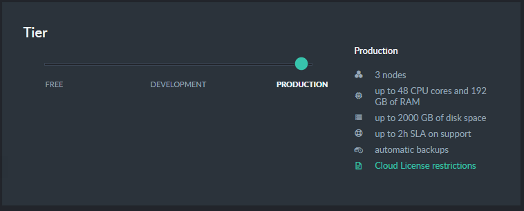 "Production Tier"