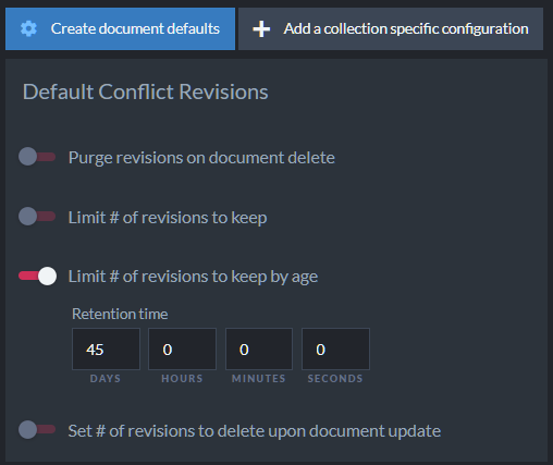 Editing the Conflicting Document Defaults
