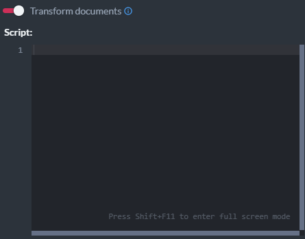 Transform Script