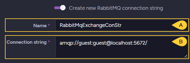 RabbitMQ Connection String