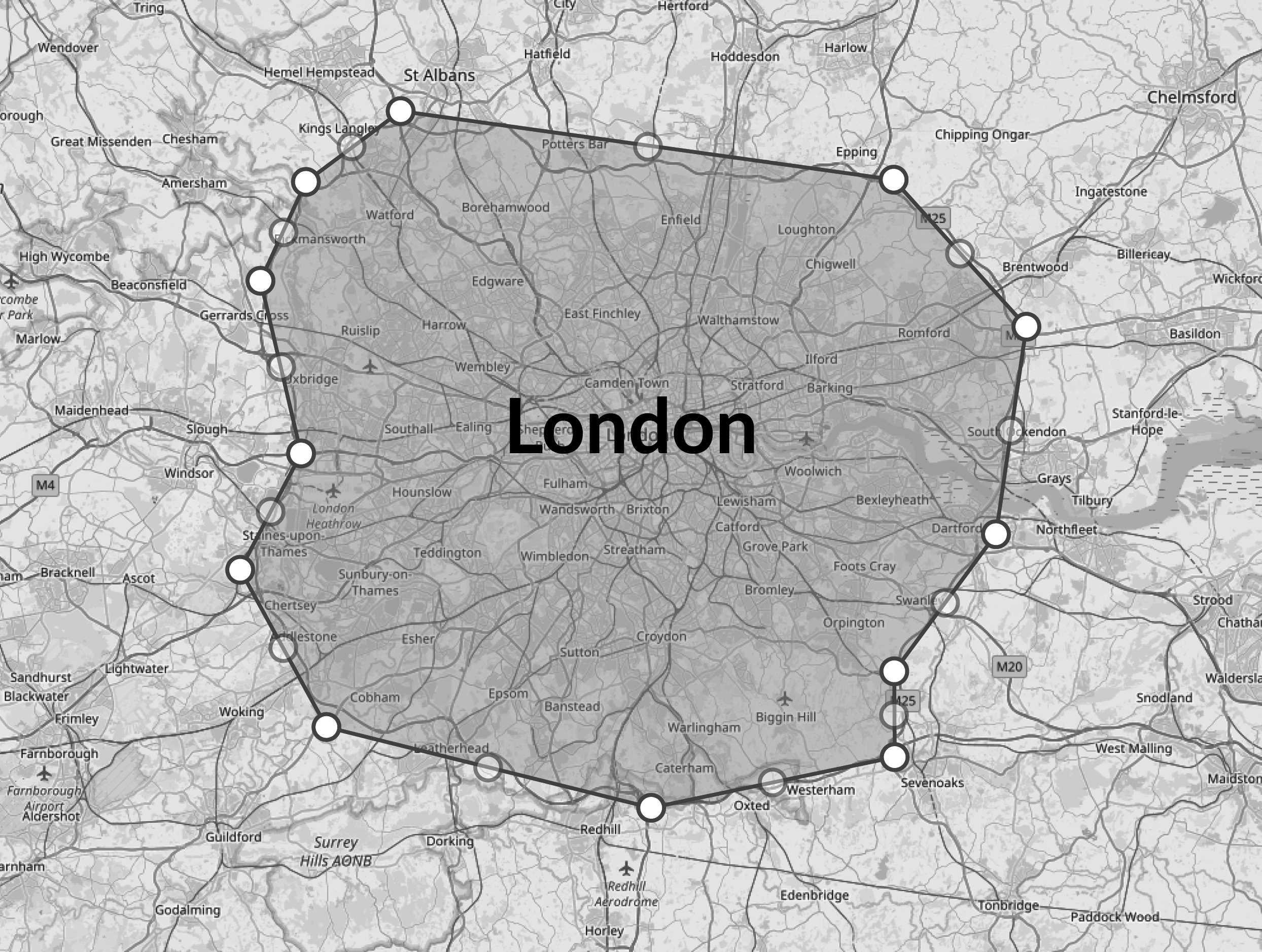 Polygon for the London Orbital