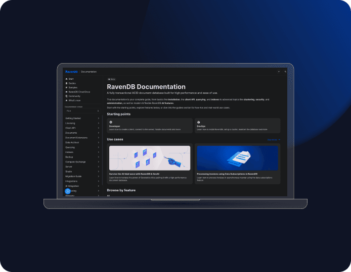 RavenDB documentation