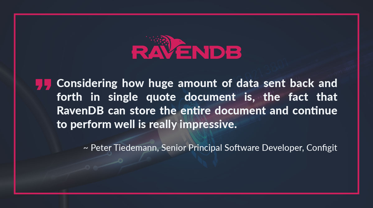The fact that RavenDB can store the entire document and continue to perform well is really impressive.