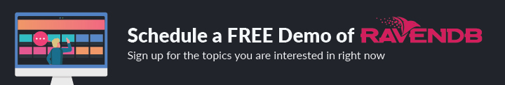 Schedule a FREE Demo of RavenDB