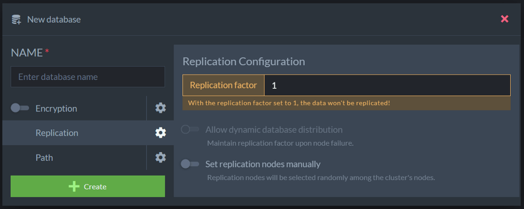 Replication configuration in RavenDB Management Studio